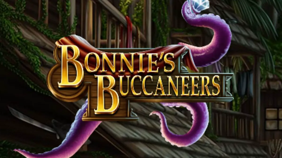Tampilan visual slot Bonnie’s Buccaneers dengan tema bajak laut dan peti harta karun